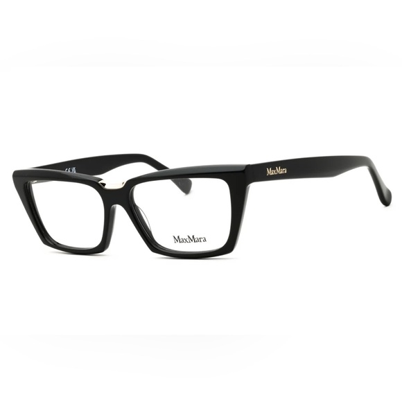 New Max Mara Eyeglasses MM5180 001 Shiny Black 53mm